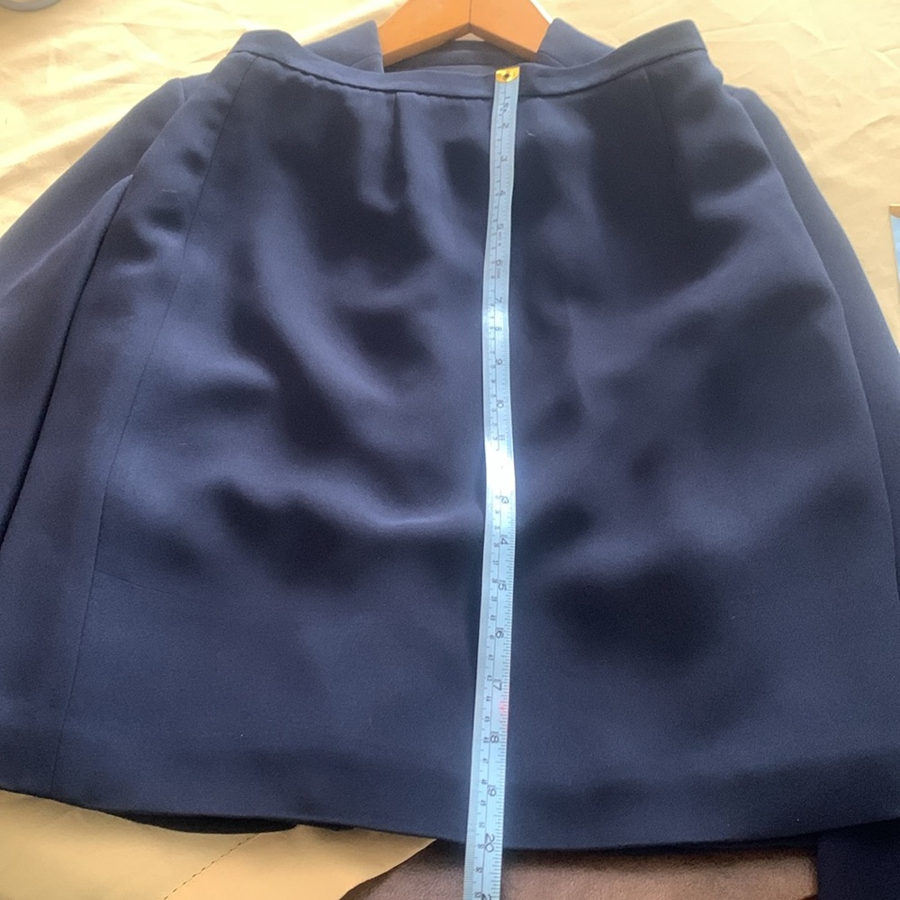 Petite Sophisticate Navy Blazer (0)/ skirt (4) xs / small 623 - Picture 13 of 13